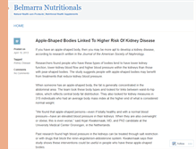 Tablet Screenshot of belmarranutritionals.wordpress.com