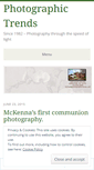 Mobile Screenshot of photographictrends.wordpress.com