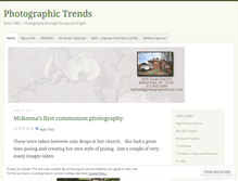 Tablet Screenshot of photographictrends.wordpress.com