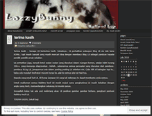 Tablet Screenshot of lazzybunny.wordpress.com