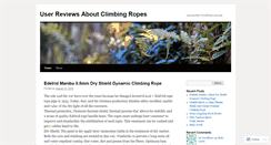 Desktop Screenshot of climbingropesreview.wordpress.com