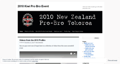 Desktop Screenshot of kiwi2010probro.wordpress.com