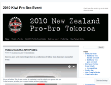 Tablet Screenshot of kiwi2010probro.wordpress.com