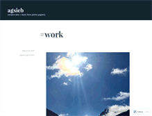 Tablet Screenshot of agsieb.wordpress.com