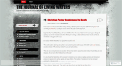 Desktop Screenshot of livingwatersjournal.wordpress.com