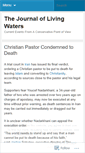 Mobile Screenshot of livingwatersjournal.wordpress.com