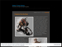 Tablet Screenshot of galaxyforgegames.wordpress.com