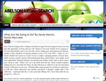 Tablet Screenshot of abelsonlegalsearch.wordpress.com