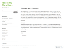 Tablet Screenshot of foodismymorphine.wordpress.com