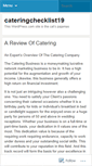 Mobile Screenshot of cateringchecklist19.wordpress.com