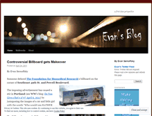 Tablet Screenshot of evan1983.wordpress.com