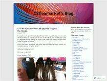 Tablet Screenshot of csfleamarket.wordpress.com