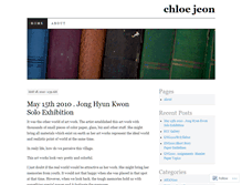 Tablet Screenshot of chloejeon.wordpress.com