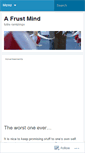 Mobile Screenshot of afrustmind.wordpress.com