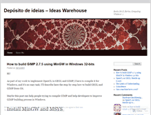 Tablet Screenshot of meudepositodeideias.wordpress.com