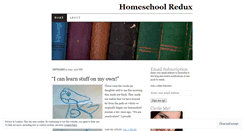 Desktop Screenshot of homeschoolredux.wordpress.com