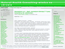 Tablet Screenshot of naturalhealthconsult.wordpress.com