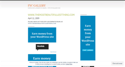 Desktop Screenshot of fycgallery.wordpress.com