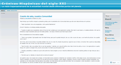 Desktop Screenshot of cronicashispanicas.wordpress.com