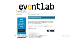 Desktop Screenshot of eventlab.wordpress.com