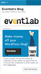 Mobile Screenshot of eventlab.wordpress.com