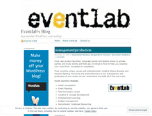 Tablet Screenshot of eventlab.wordpress.com