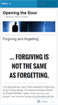 Mobile Screenshot of openingthedoor.wordpress.com