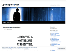 Tablet Screenshot of openingthedoor.wordpress.com