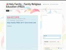 Tablet Screenshot of holyfamilyffc.wordpress.com