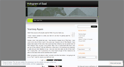 Desktop Screenshot of hologramofbaal.wordpress.com
