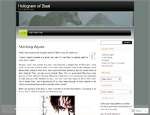 Tablet Screenshot of hologramofbaal.wordpress.com