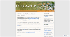 Desktop Screenshot of landmatters.wordpress.com