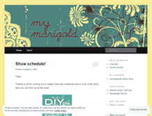 Tablet Screenshot of mymarigold.wordpress.com