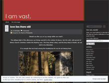 Tablet Screenshot of iamvast.wordpress.com