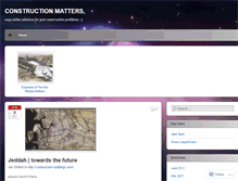 Tablet Screenshot of constructionmatters.wordpress.com