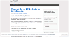 Desktop Screenshot of juanvidal.wordpress.com