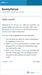Mobile Screenshot of bussyfocus.wordpress.com