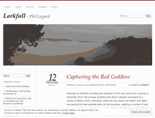 Tablet Screenshot of larkfall.wordpress.com
