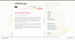 Desktop Screenshot of horoscopohoy.wordpress.com