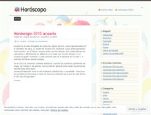 Tablet Screenshot of horoscopohoy.wordpress.com