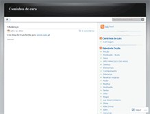 Tablet Screenshot of caminhosdecura.wordpress.com