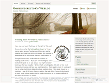 Tablet Screenshot of goshendirector.wordpress.com