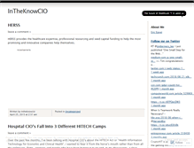 Tablet Screenshot of intheknowcio.wordpress.com