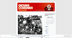 Desktop Screenshot of giovanicomunistipiacenza.wordpress.com
