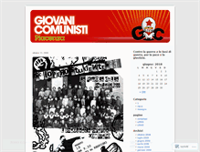 Tablet Screenshot of giovanicomunistipiacenza.wordpress.com