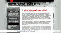 Desktop Screenshot of internetpredatortracker.wordpress.com