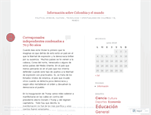 Tablet Screenshot of infocolombia.wordpress.com