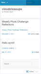 Mobile Screenshot of cloudcloseups.wordpress.com