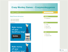 Tablet Screenshot of crazymonkeygames.wordpress.com