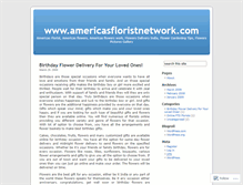 Tablet Screenshot of americasfloristnetwork.wordpress.com
